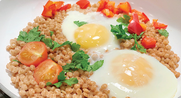 Low-Sodium Couscous Sunny-Side Up 