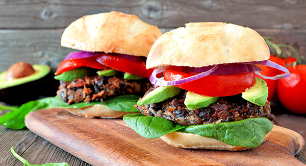 Easy Chickpea and Black Bean Burgers