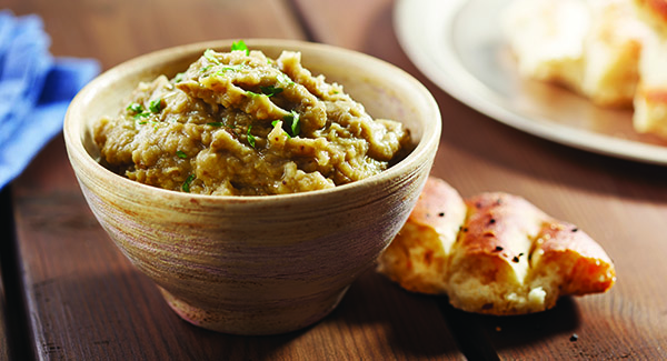 High-Protein Roasted Eggplant Dip